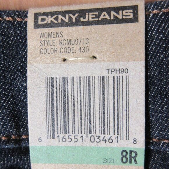 DKNY Boot Cut Regular Fit Soho Denim Jeans Sz 8 Wide Leg Flared Flap Pockets NWT - Picture 10 of 16